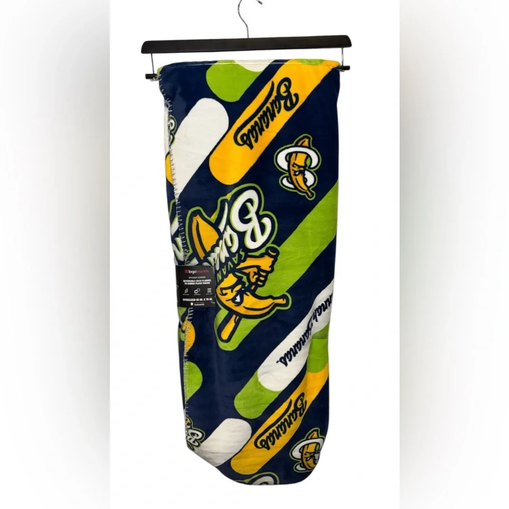 Savannah Bananas Plush Throw Blanket 60x70 Super Soft Official Baseball Team NWT